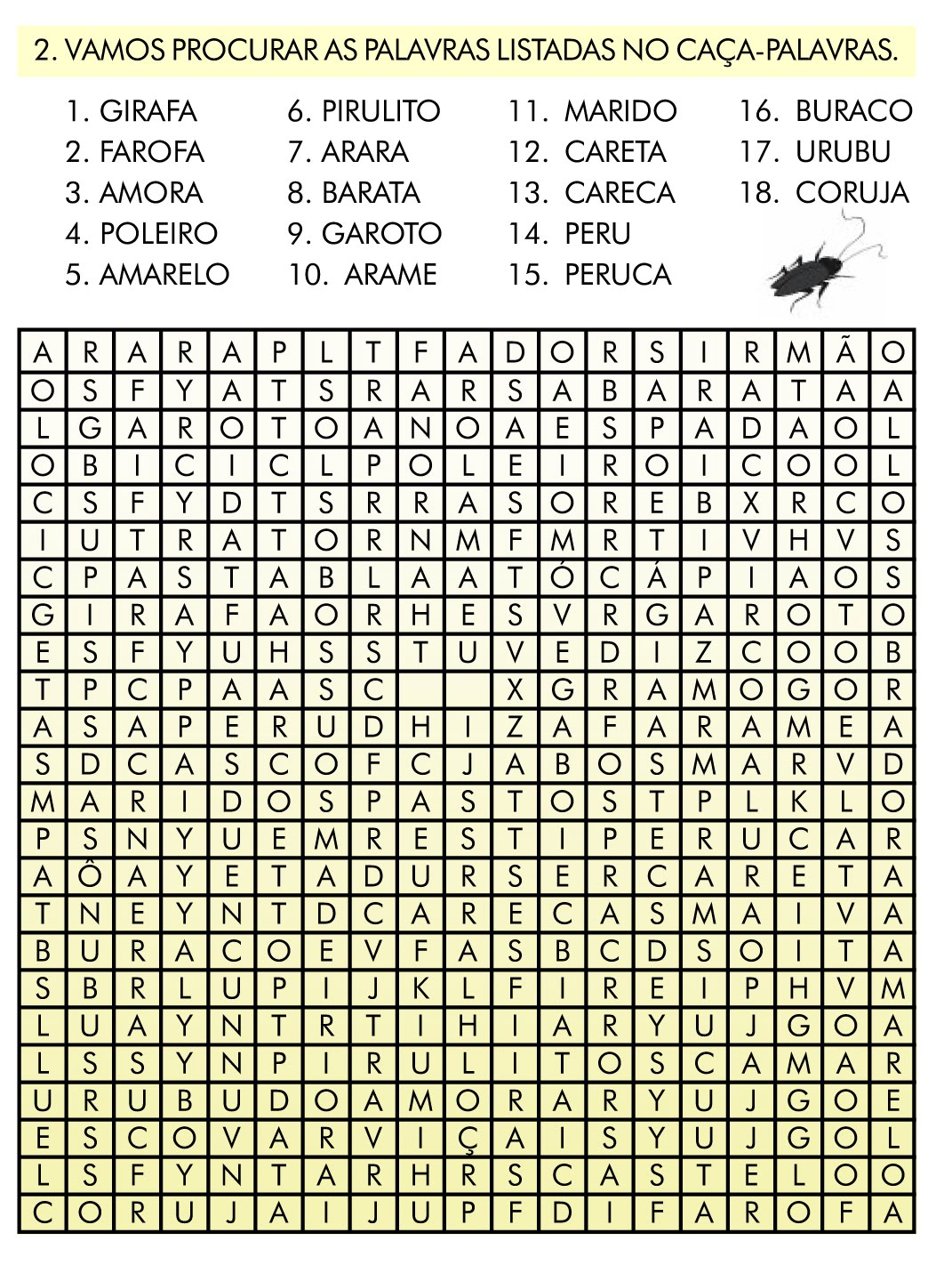 Gerador De Caça Palavras Para Imprimir - ZULEDU
