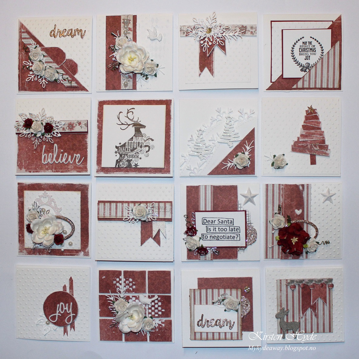 my craft and garden tales one sheet wonder 16 cards kaisercraft christmas papers