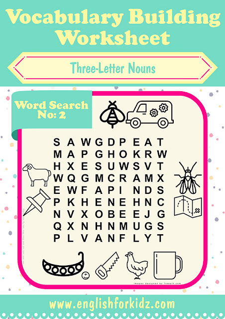 Free ESL word search puzzles