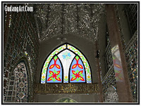 interior masjid kaca patri