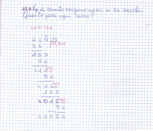 Didattica Matematica Scuola Primaria Divisioni Con Numeri Decimali Classe Quarta