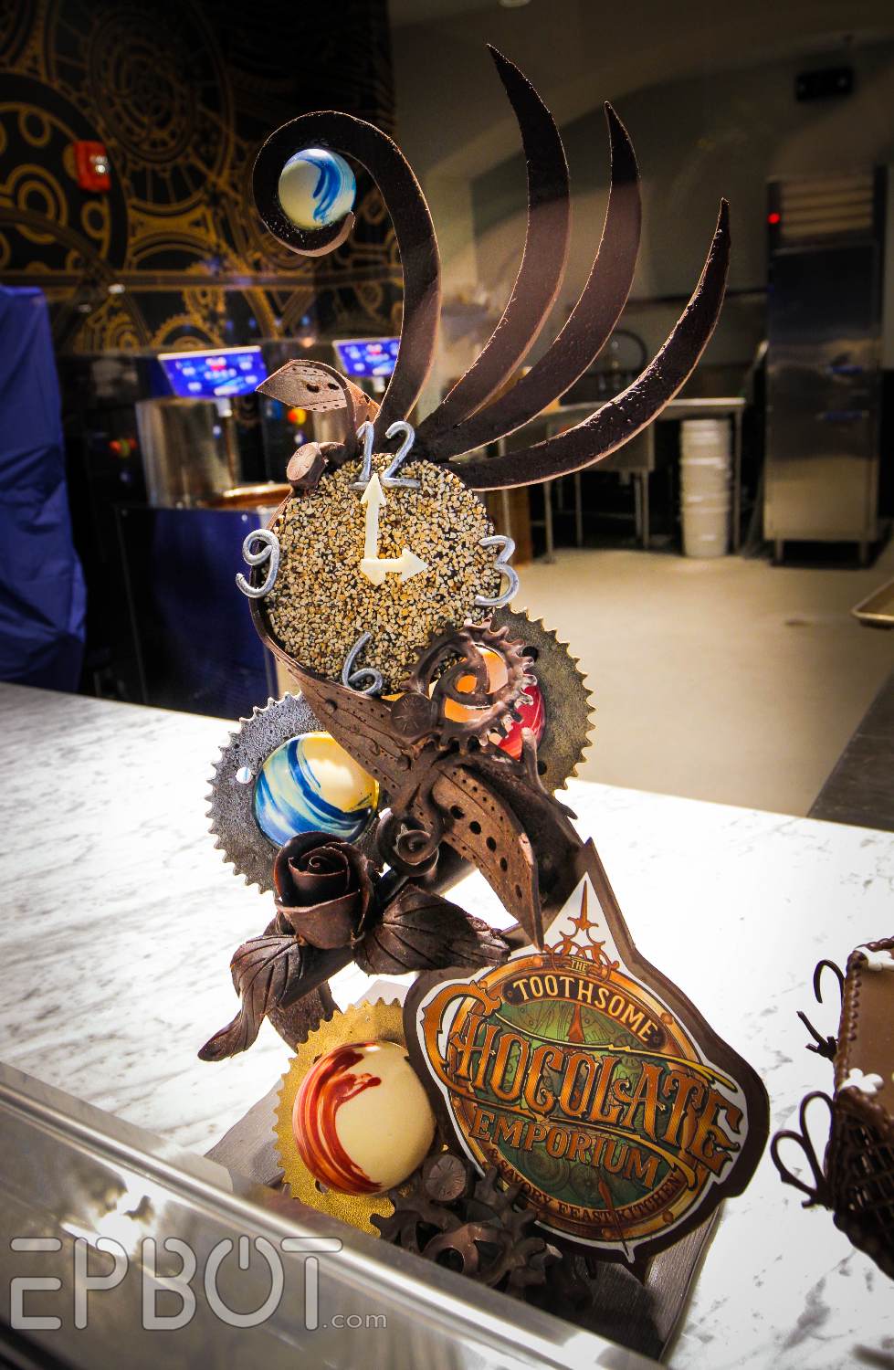 EPBOT PHOTO TOUR Orlando's Steampunk Chocolate Factory, Pt 2!