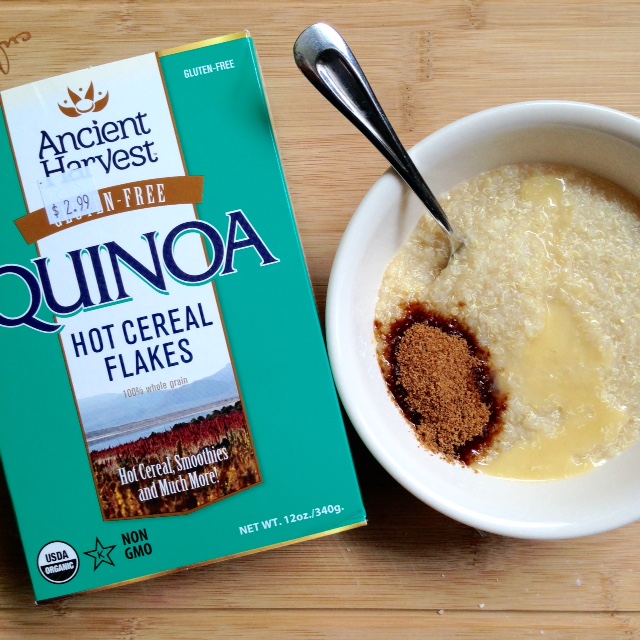 Quinoa Hot Cereal Flakes {DairyFree}