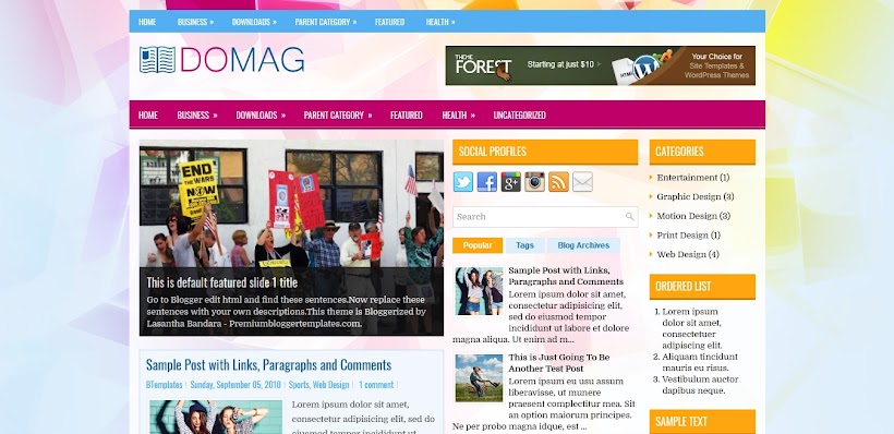 DoMag Free Blogger Template