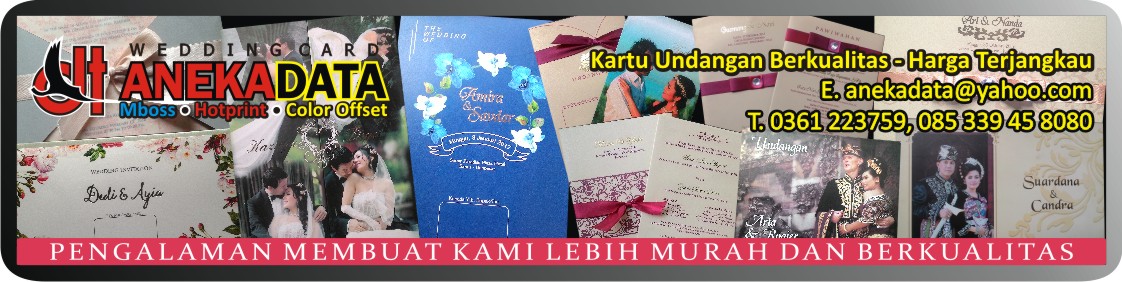 WEDDING CARD IN BALI - KARTU UNDANGAN PERNIKAHAN DI BALI 