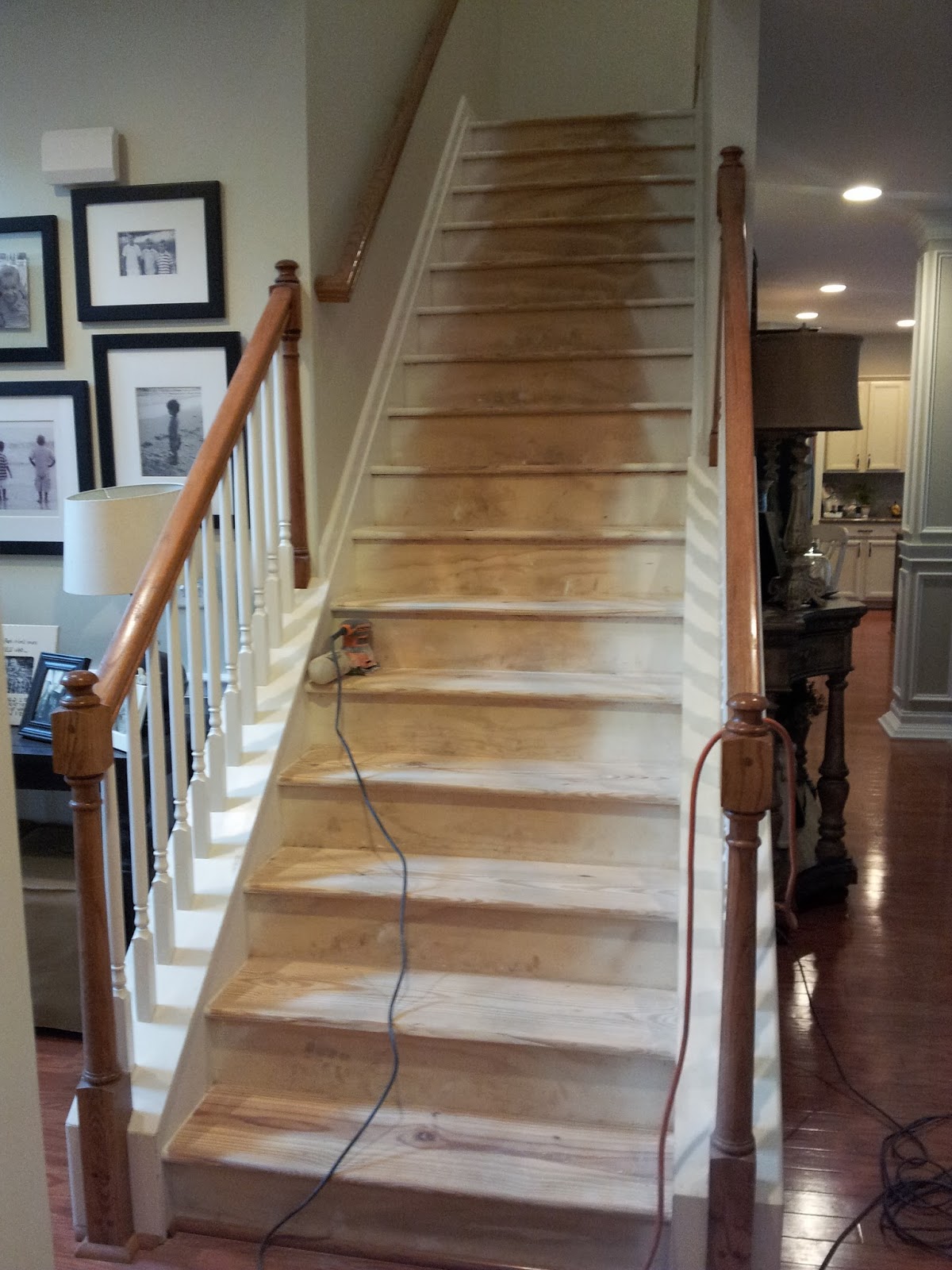 Southern Grace Staircase Remodel Painting and Staining