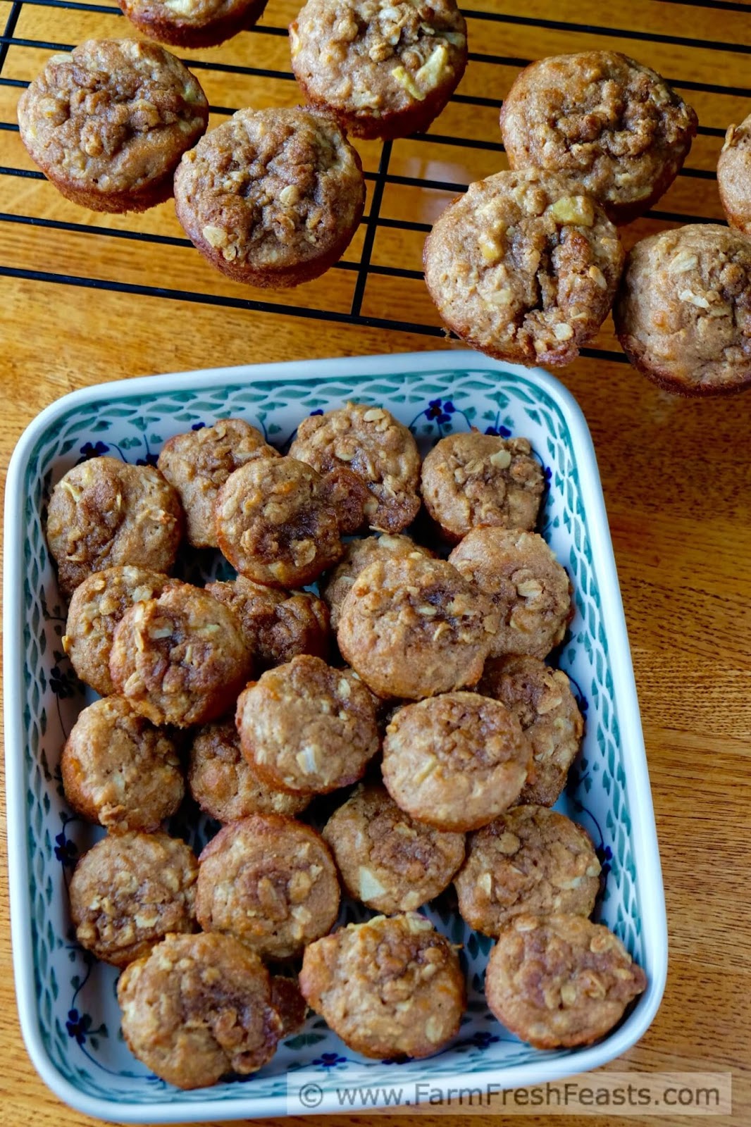 Farm Fresh Feasts Apple Oatmeal Muffins, A Whole Grain Muffin 