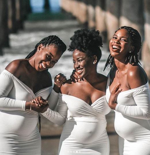 3 Beautiful Sisters Set to Give Birth The Same Day, After Getting pregnant Same Time (Photos) 