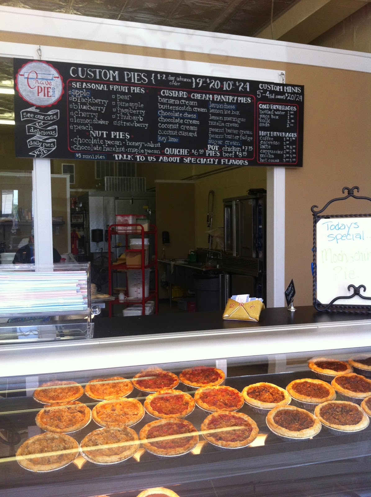 Custom Space Custom Pie Shop Chalk Menu