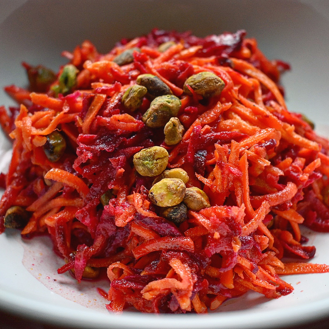 Raw Beet and Carrot Salad with Citrus Vinaigrette • Chef Jen
