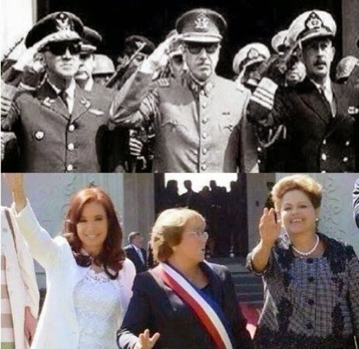 Presidents Of Argentina, Brazil And Chile In The 70s Vs Today