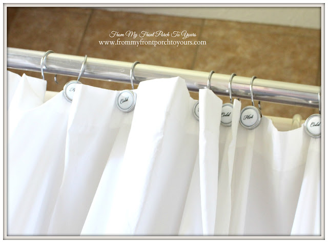 Farmhouse Guest Bathroom-Hot & Cold Shower Hooks- From My Front Porch To Yours
