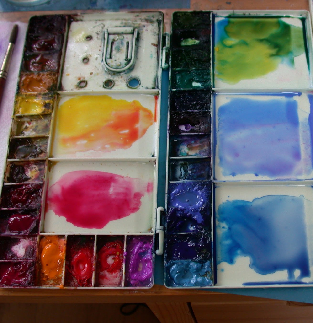 Ann's Watercolour Studio How to use your watercolours...PALETTES