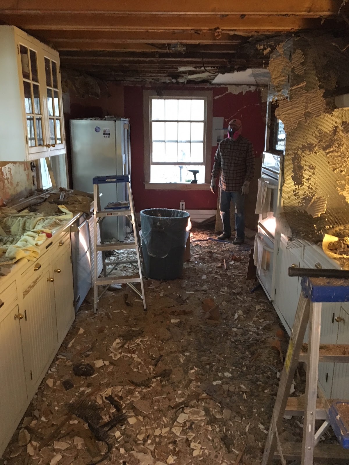 An Old Farm Removing A Plaster Ceiling