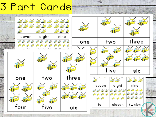 three part cards games for counting on