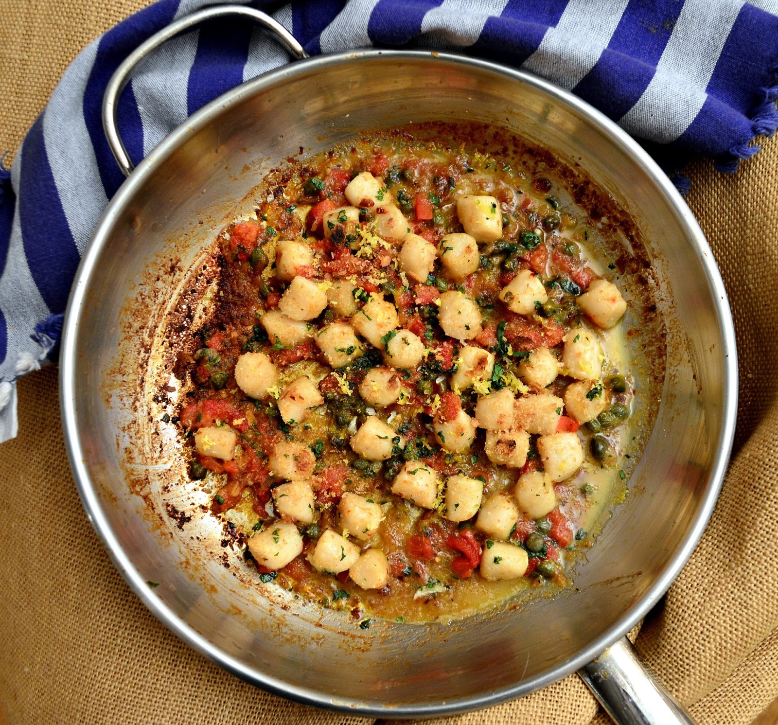 Simple Scallops with Lemon Zest, Garlic and Capers and Weekend of Love