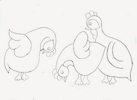 desenho de galinhas de angola para pintar