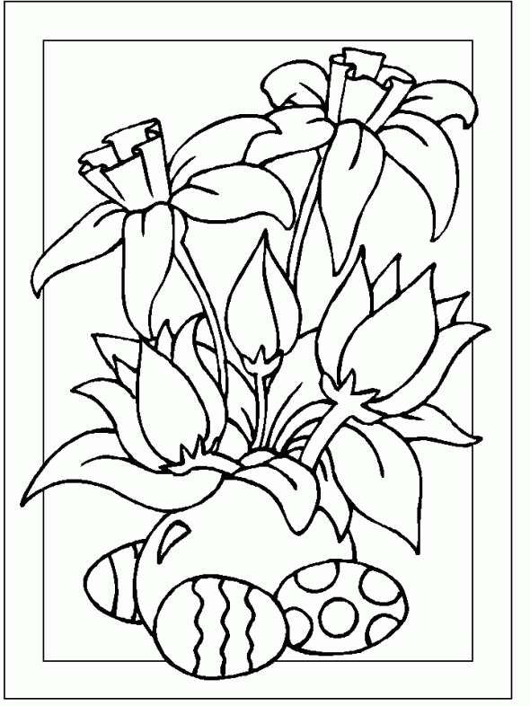 Free Coloring Pages: Religious Easter Coloring Pages