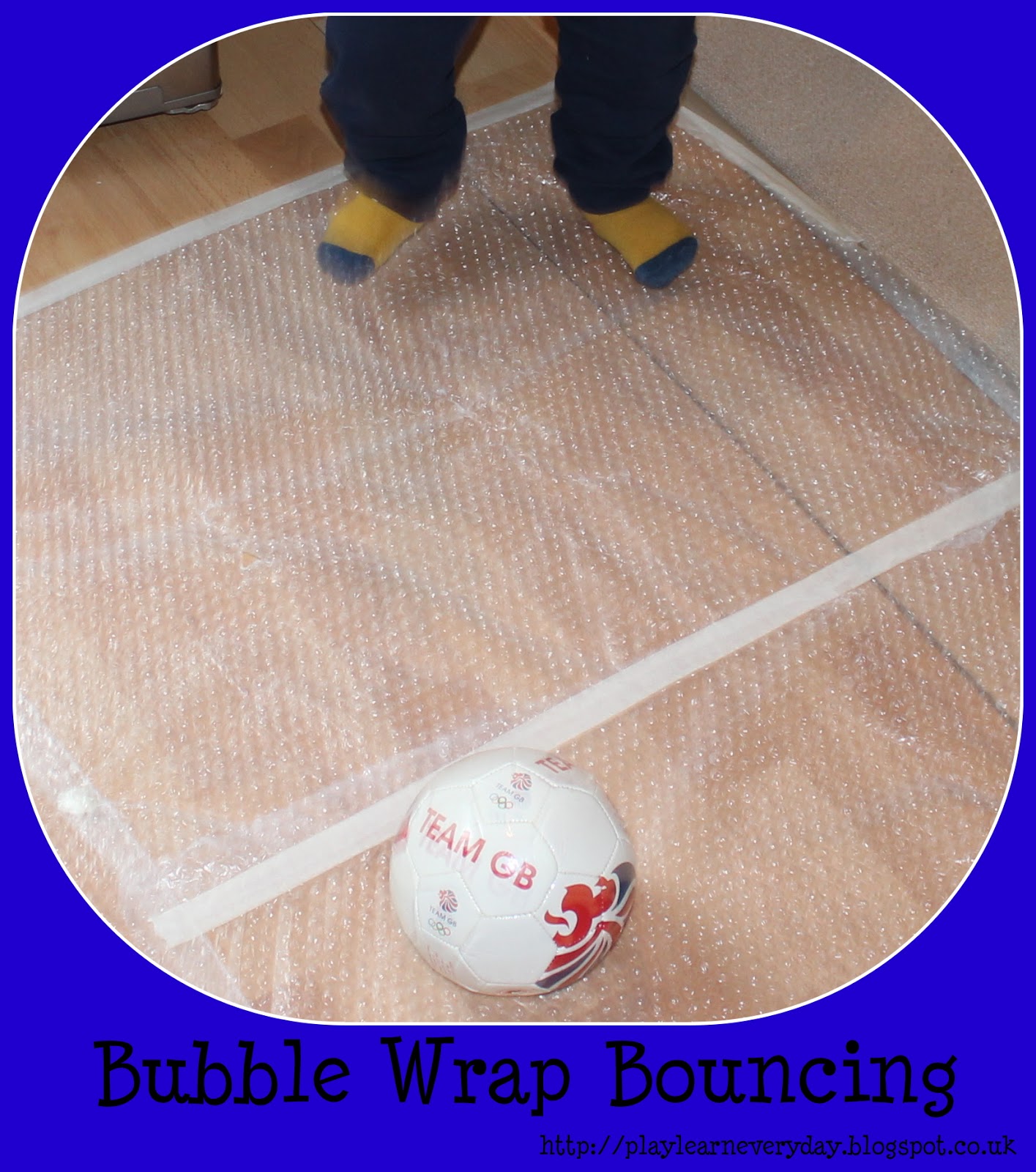 Bubble Wrap Bouncing Play and Learn Every Day