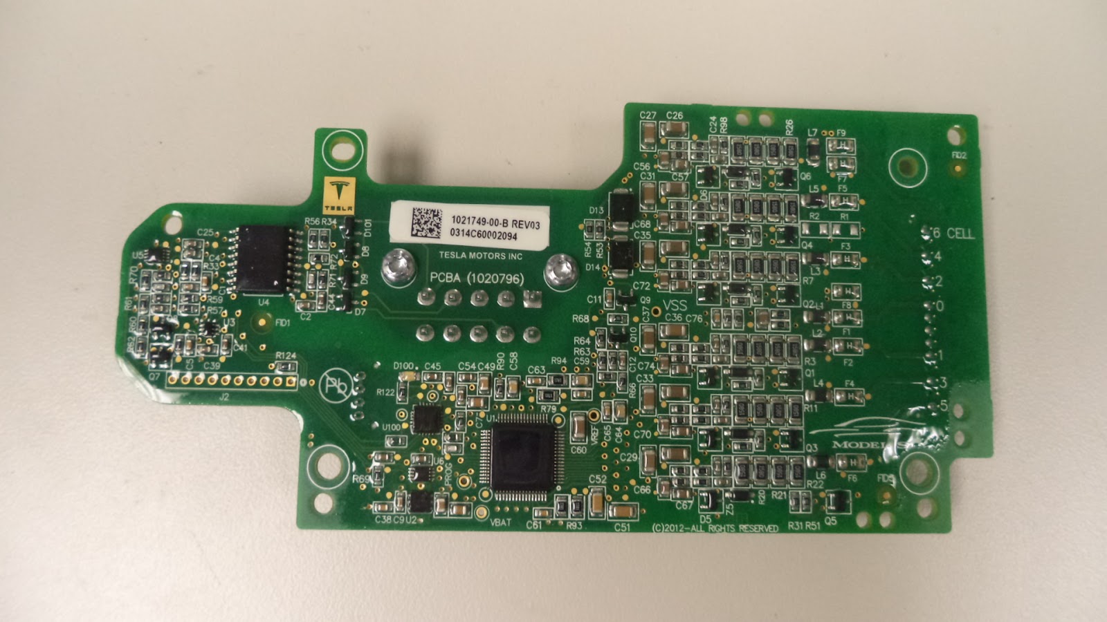 William's EV Bimmer 325i Tesla 5.3 kWh Battery Module Monitoring Board