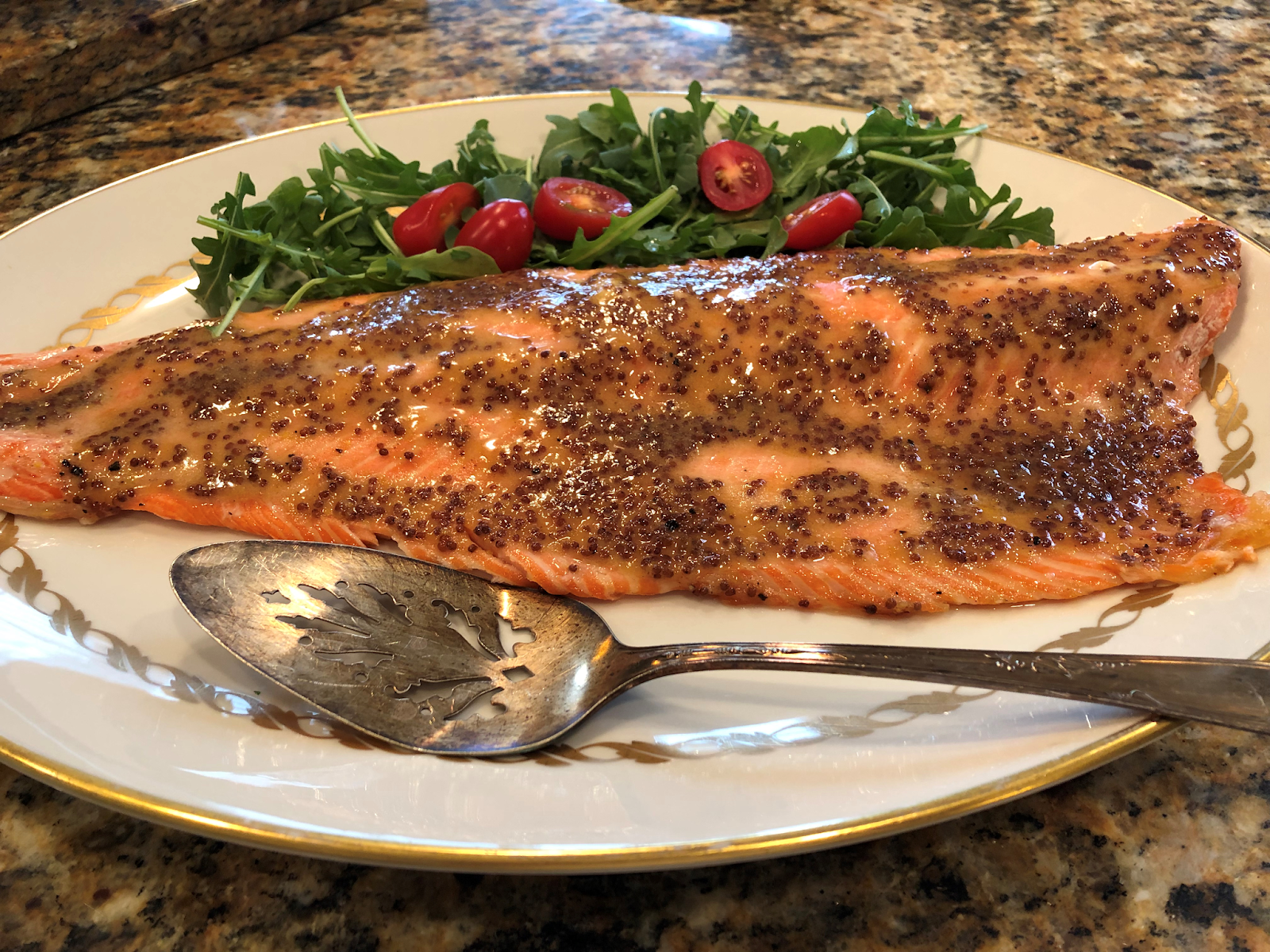 Cooking with Chez Cindy ChezCindy Honey Mustard Glazed Salmon