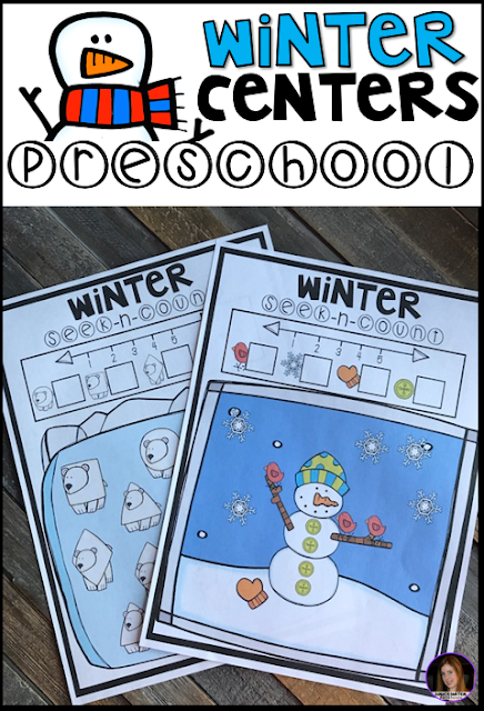 Are you looking for winter themed activities during the busy winter months? Then you will love our on our January Centers for Preschool. Each activity will keep your kids busy, while building important academic skills.