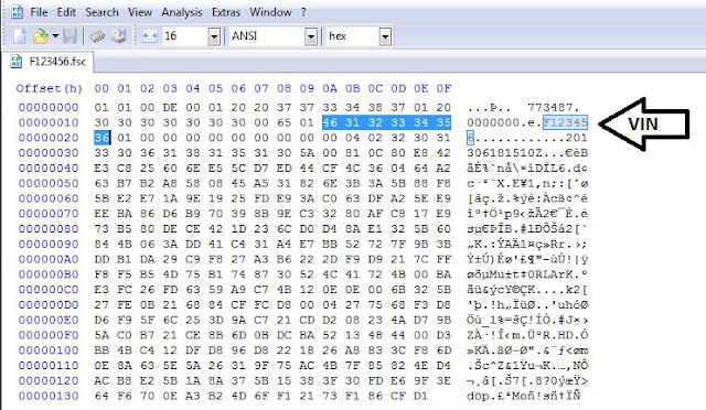 ouvrir ce fichier avec un éditeur hexadécimal