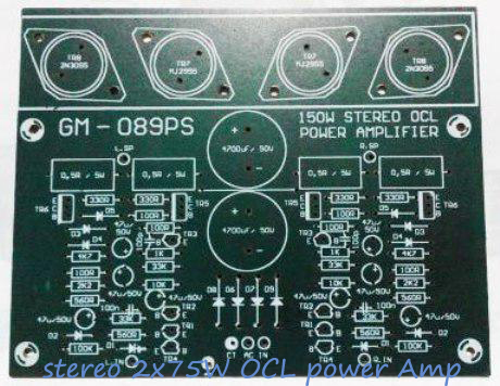mono 150w ocl power lifier electronic circuit mono 150w ocl power lifier electronic circuit