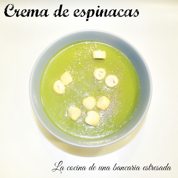 Receta de crema de espinacas
