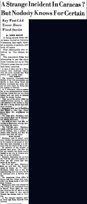 A Strange Incident In Caracas - The Key West Citizen 12-3-1954
