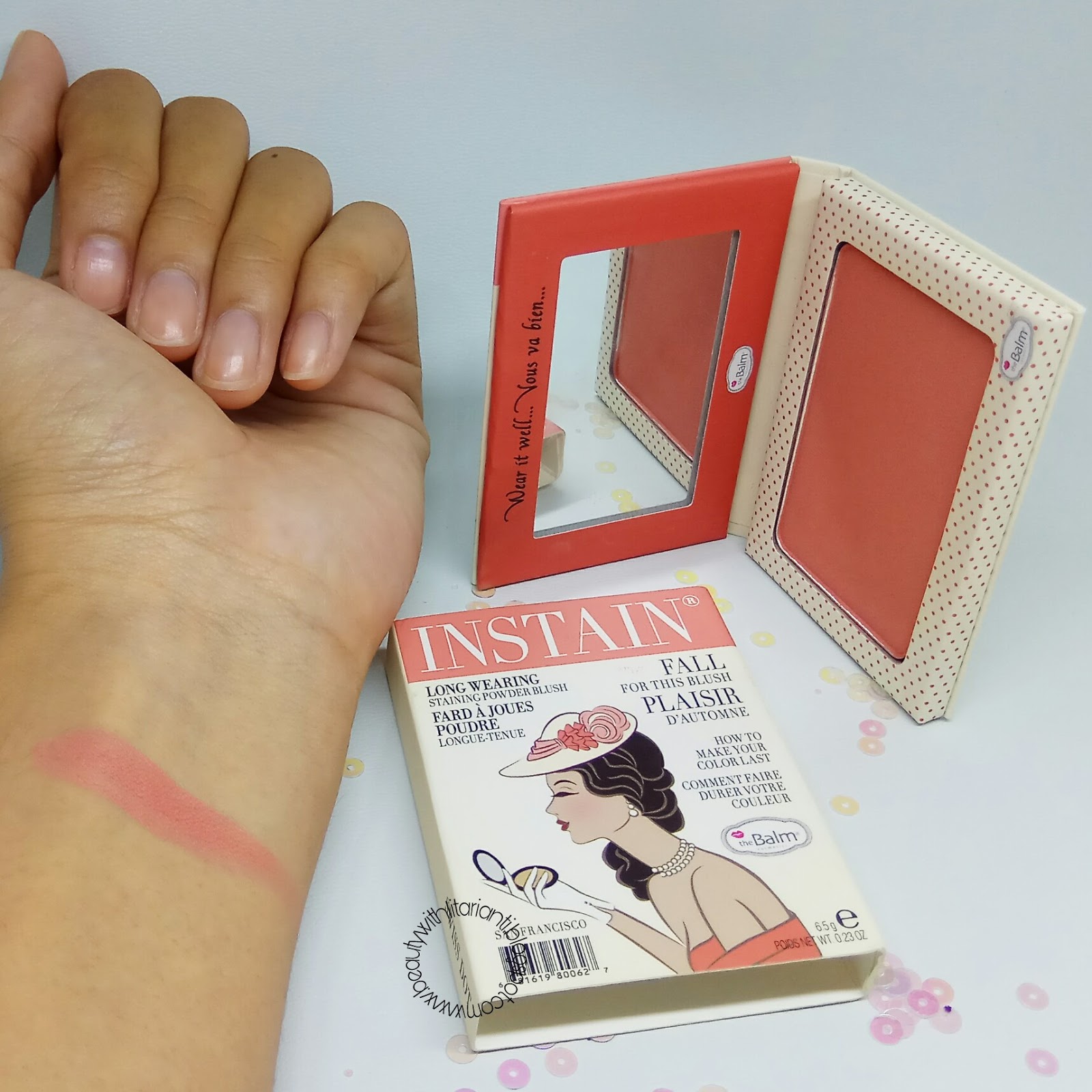 [REVIEW] THE BALM INSTAIN LONG WEARING STAINING POWDER BLUSH SHADE