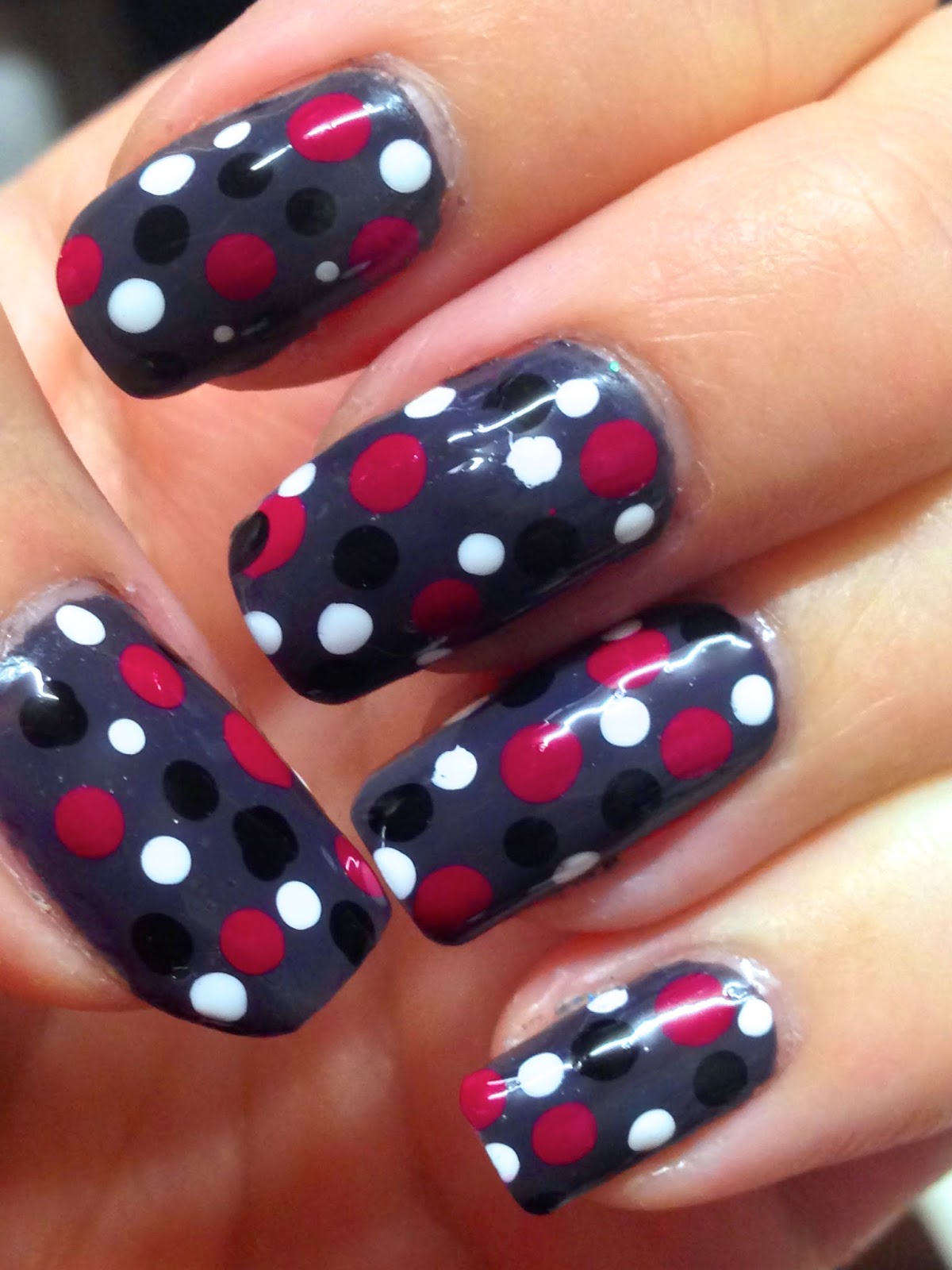 Attempting Fantastic: Another super-cute polkadot manicure, and a small ...