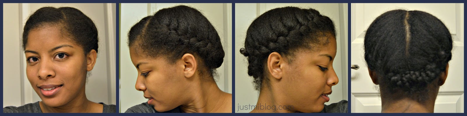 French braids on natural hair