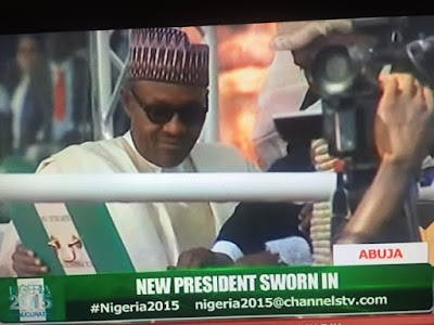 The moment Mohammadu Buhari  sworn-in as the president of Nigeria(pictures) 4