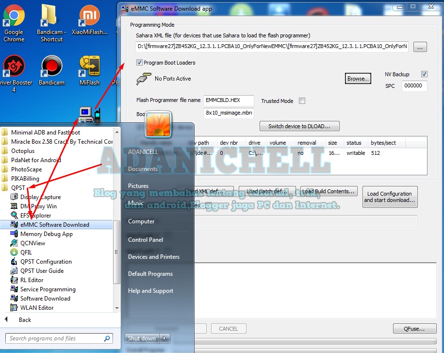 Cara Flash Asus X014D Matot (Mati total) Lewat Pc ADANICHELL