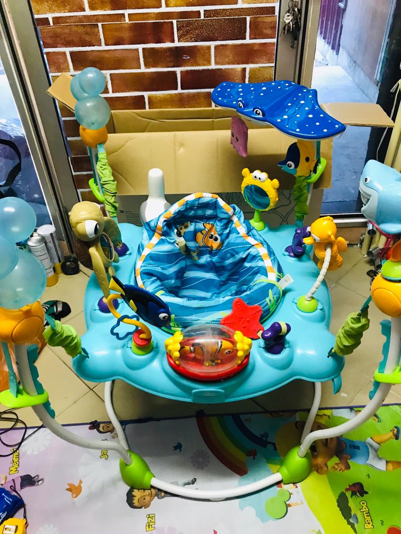MYBUNDLETOYS2: BRIGHT STARTS Disney Baby Finding Nemo Jumperoo
