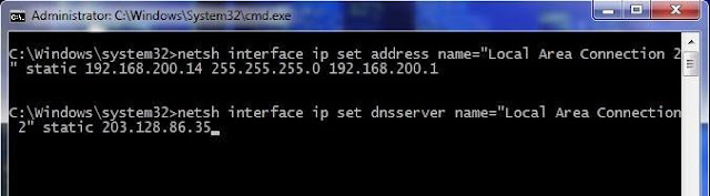 Tutorial Cara Konfigurasi IP Address via CMD di Windows Tutorial Cara Konfigurasi IP Address via CMD di Windows