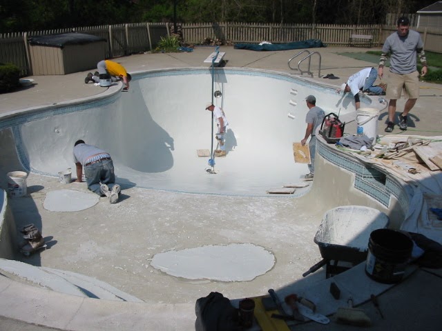 cost to refinish gunite pool