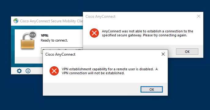 I was experiencing the same issue and have found a real solution. Uninstall the Cisco AnyConnect Mobility Client from Programs and Features. This...
