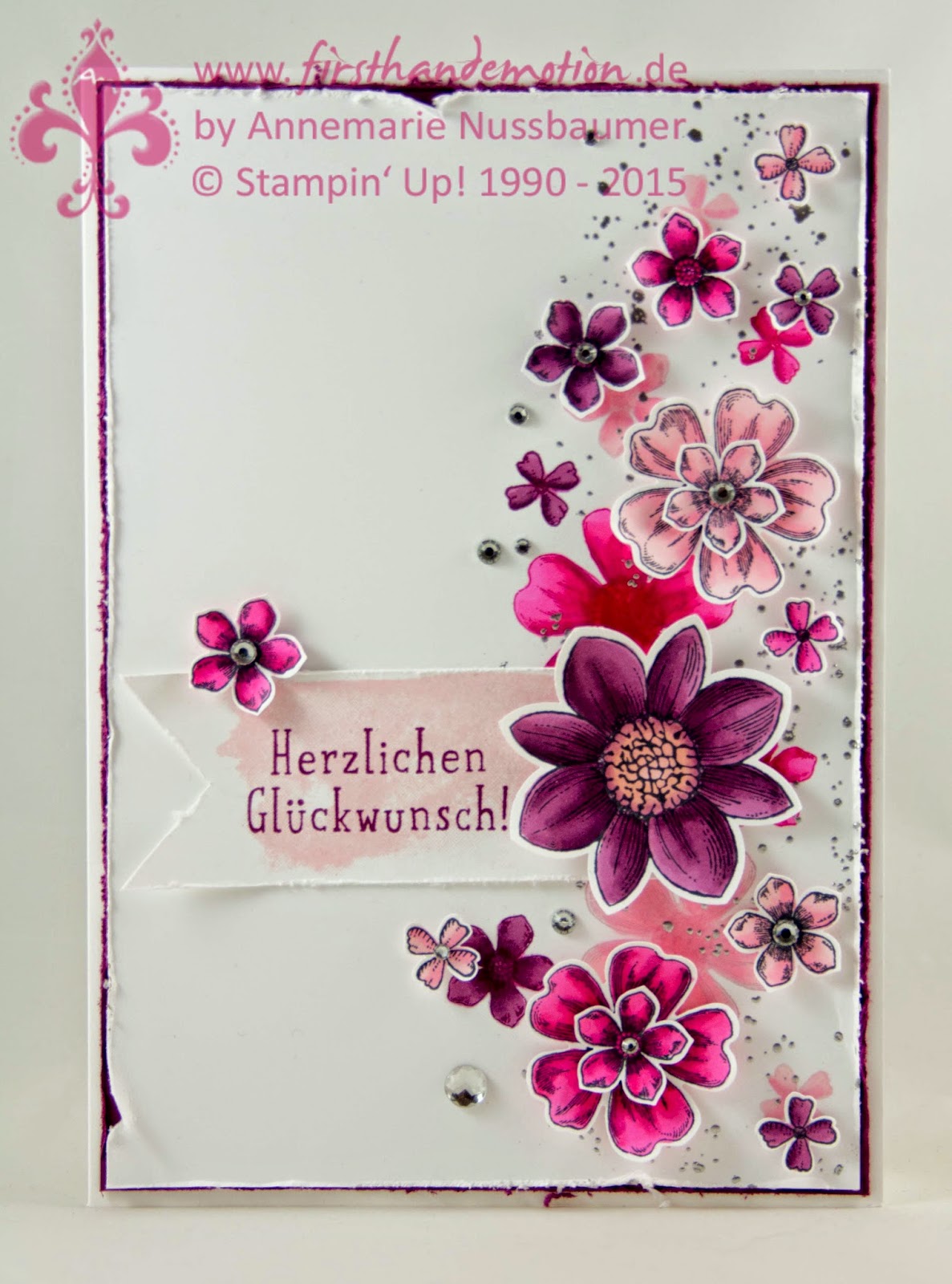 First Hand Emotion: INKSPIRE_me Challenge #187: Pinkige Frühlings Blumen