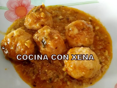 Albóndigas En Salsa De Almendra, Con Thermomix 
