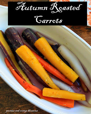 Golden roasted carrots 