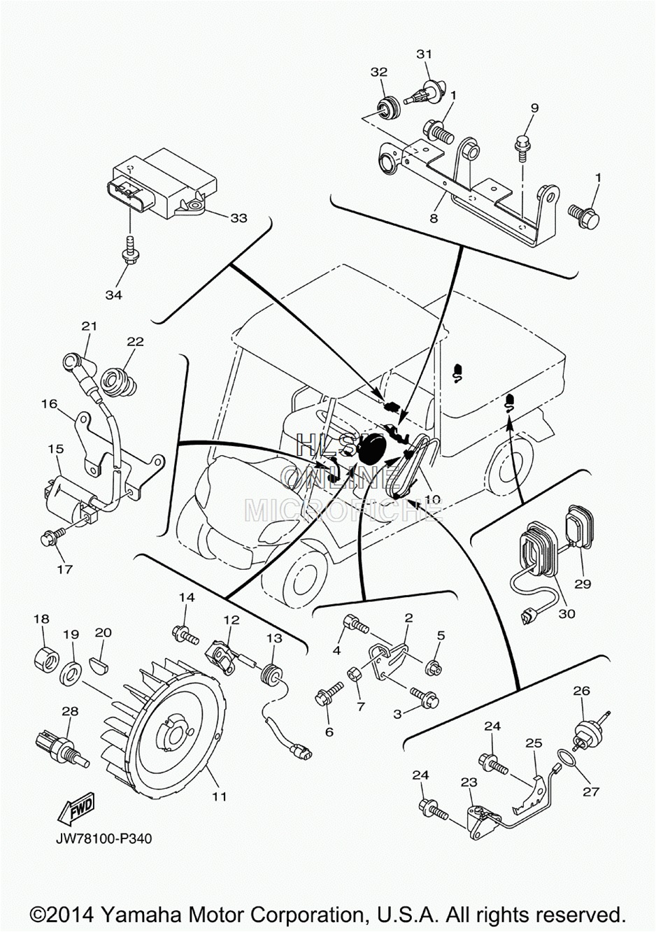 Yamaha G16 Engine Diagram - Wiring Diagram Schemas