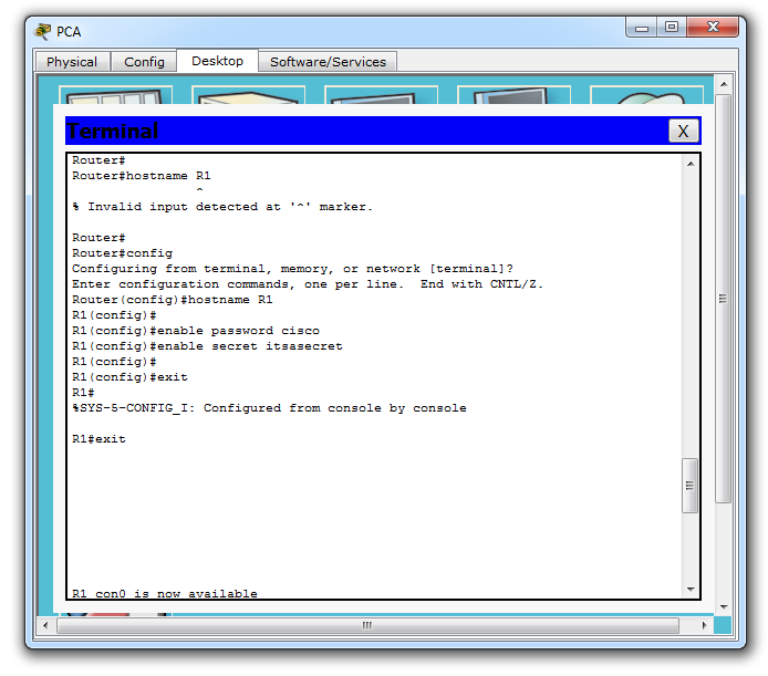 Kommunikationssysteme und Netzwerktechnik Router Konfigurieren