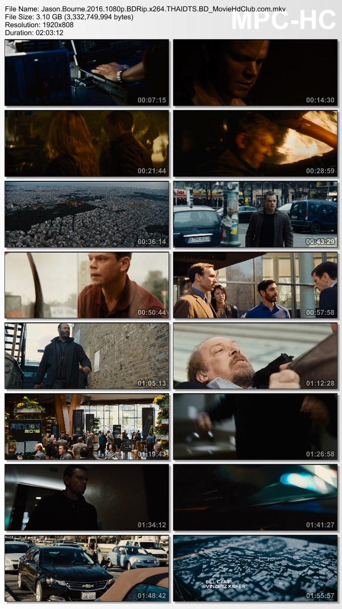 {มาใหม่! เสียงซับมาสเตอร์}[Mini-HD] Jason Bourne (2016) - เจสัน บอร์น ยอดจารชนคนอันตราย [1080p][เสียง:ไทย DTS/Eng DTS][ซับ:ไทย/Eng][.MKV][3.10GB] JB_MovieHdClub_SS