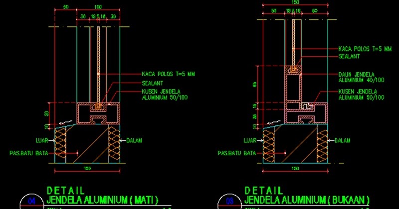 Terpopuler Pintu Kaca Geser Autocad, Pintu Geser