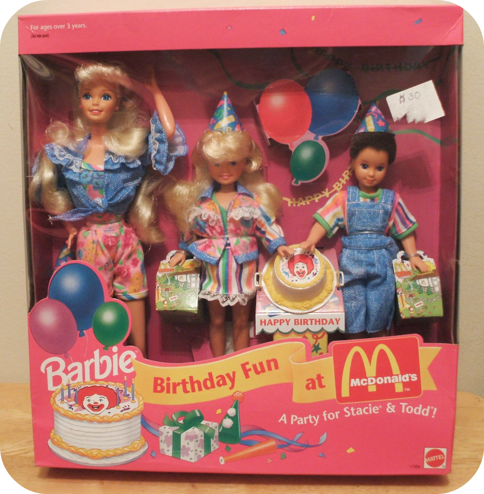barbie birthday fun at mcdonalds