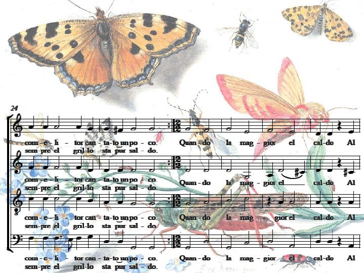 Creative solfege Креативное сольфеджио Josquin Desprez / Жоскен Депре.El Grillo / Сверчок