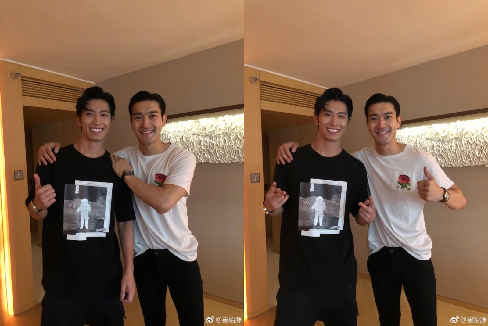 Choi Siwon, Shawn Dou and Eddie Peng Photos Hint a Movie Reunion