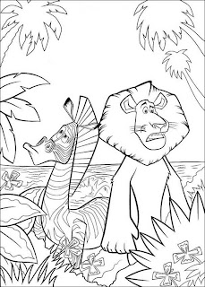 madagascar 3 coloring pages - Marty